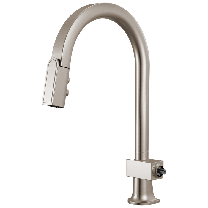 Brizo Frank Lloyd Wright 63022LF Pull-Down Kitchen Faucet with Arc Spout - Less Handle - Stainless