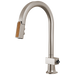 Brizo Frank Lloyd Wright 63022LF Pull-Down Kitchen Faucet with Arc Spout and Wood Wand - Less Handle - Stainless / Wood