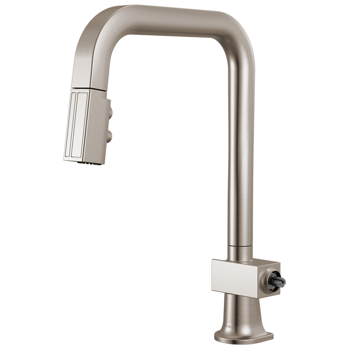 Brizo Frank Lloyd Wright 63023LF Pull-Down Kitchen Faucet with Square Spout - Less Handle - Stainless