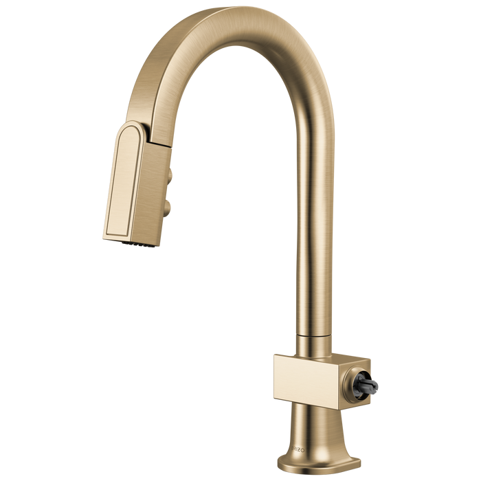 Brizo Frank Lloyd Wright 63922LF Pull-Down Prep Faucet with Arc Spout - Less Handle - Luxe Gold