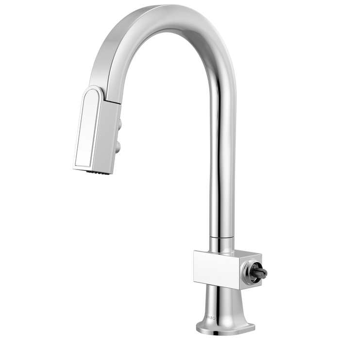 Brizo Frank Lloyd Wright 63922LF Pull-Down Prep Faucet with Arc Spout - Less Handle - Chrome