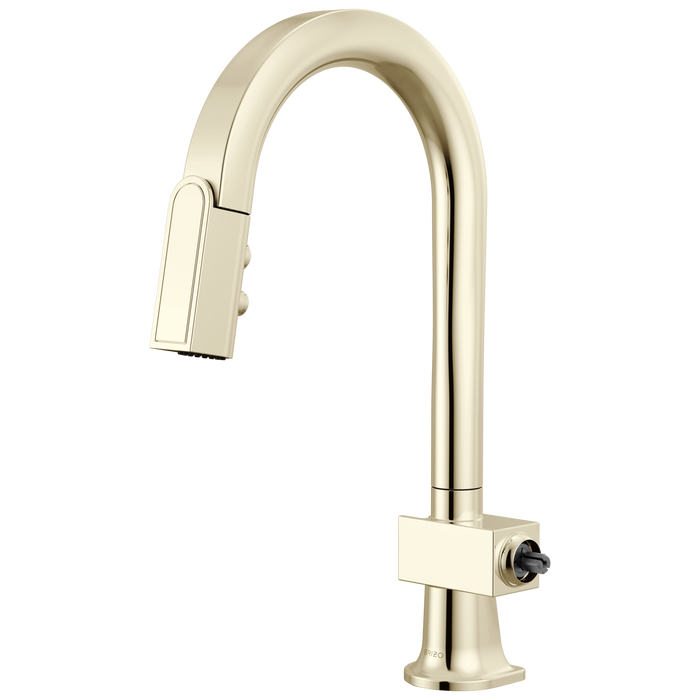 Brizo Frank Lloyd Wright 63922LF Pull-Down Prep Faucet with Arc Spout - Less Handle - Polished Nickel