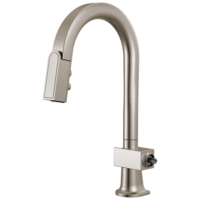 Brizo Frank Lloyd Wright 63922LF Pull-Down Prep Faucet with Arc Spout - Less Handle - Stainless