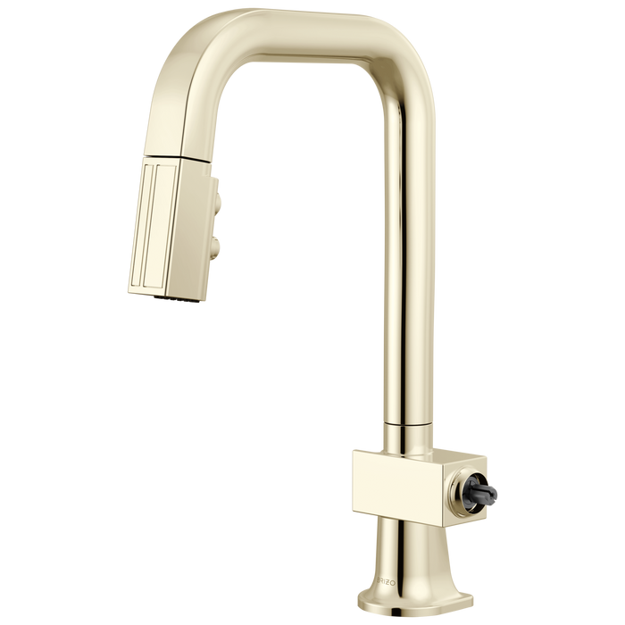 Brizo Frank Lloyd Wright 63923LF Pull-Down Prep Faucet with Square Spout - Less Handle - Polished Nickel