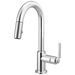 Brizo Litze 63944LF Pull-Down Prep Faucet with Arc Spout - Industrial Handle - Chrome