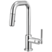 Brizo Litze 63953LF Pull-Down Prep Faucet with Square Spout - Knurled Handle - Chrome