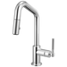 Brizo Litze 63963LF Pull-Down Prep Faucet with Angle Spout - Knurled Handle - Chrome