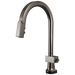 Brizo Frank Lloyd Wright 64022LF SmartTouch Pull-Down Kitchen Faucet with Arc Spout - Less Handle - Brilliance Black Onyx