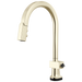 Brizo Frank Lloyd Wright 64022LF SmartTouch Pull-Down Kitchen Faucet with Arc Spout - Less Handle - Polished Nickel