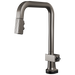 Brizo Frank Lloyd Wright 64023LF SmartTouch Pull-Down Kitchen Faucet with Square Spout - Less Handle - Brilliance Black Onyx