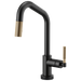 Brizo Brizo Litze: SmartTouch Pull-Down Faucet with Angled Spout and Knurled Handle