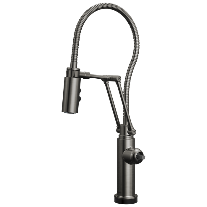 SmartTouch Articulating Kitchen Faucet with Finished Hose - Less Handle