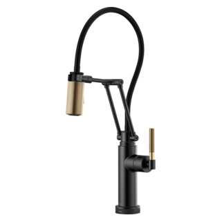 Brizo Litze: SmartTouch Articulating Kitchen Faucet with Knurled Handle