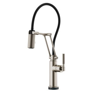 Brizo Litze: SmartTouch Articulating Kitchen Faucet with Knurled Handle