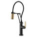 Brizo Litze: SmartTouch Articulating Kitchen Faucet with Industrial Handle