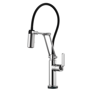 Brizo Litze: SmartTouch Articulating Kitchen Faucet with Industrial Handle