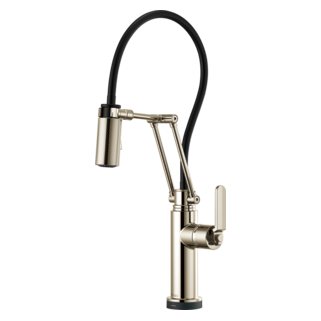 Brizo Litze: SmartTouch Articulating Kitchen Faucet with Industrial Handle