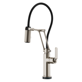 Brizo Litze: SmartTouch Articulating Kitchen Faucet with Industrial Handle