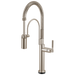 Brizo Litze 64343LF SmartTouch Semi-Professional Kitchen Faucet - Knurled Handle - Stainless