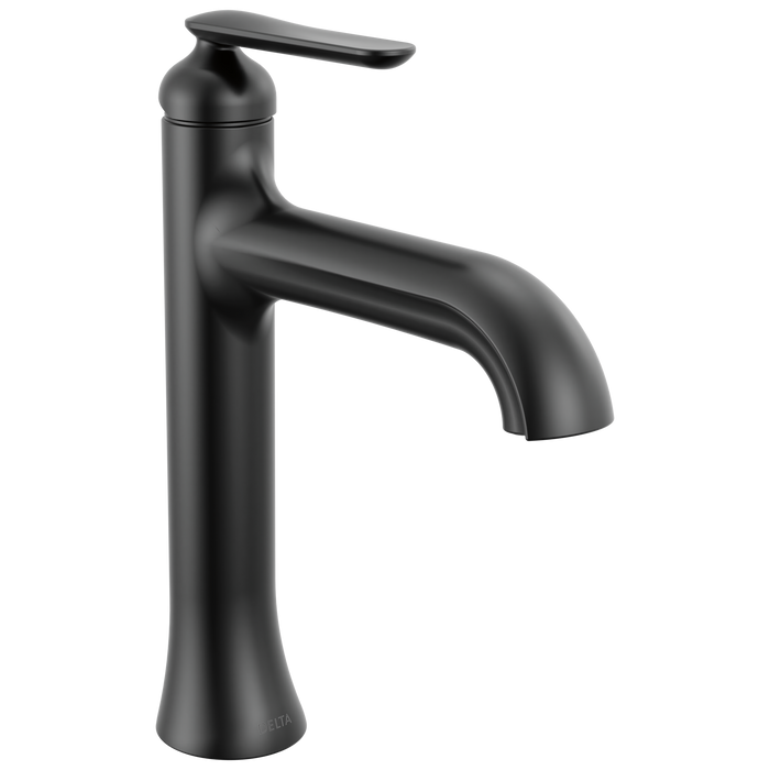 Delta Bonacci 645 Single Handle Mid-Height Bathroom Faucet - Matte Black