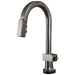 Brizo Frank Lloyd Wright 64922LF SmartTouch Pull-Down Prep Faucet with Arc Spout - Less Handle - Brilliance Black Onyx