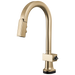 Brizo Frank Lloyd Wright 64922LF SmartTouch Pull-Down Prep Faucet with Arc Spout - Less Handle - Luxe Gold