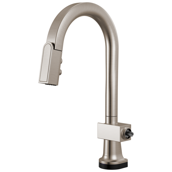Brizo Frank Lloyd Wright 64922LF SmartTouch Pull-Down Prep Faucet with Arc Spout - Less Handle - Stainless
