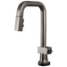 Brizo Frank Lloyd Wright 64923LF SmartTouch Pull-Down Prep Faucet with Square Spout - Less Handle - Brilliance Black Onyx