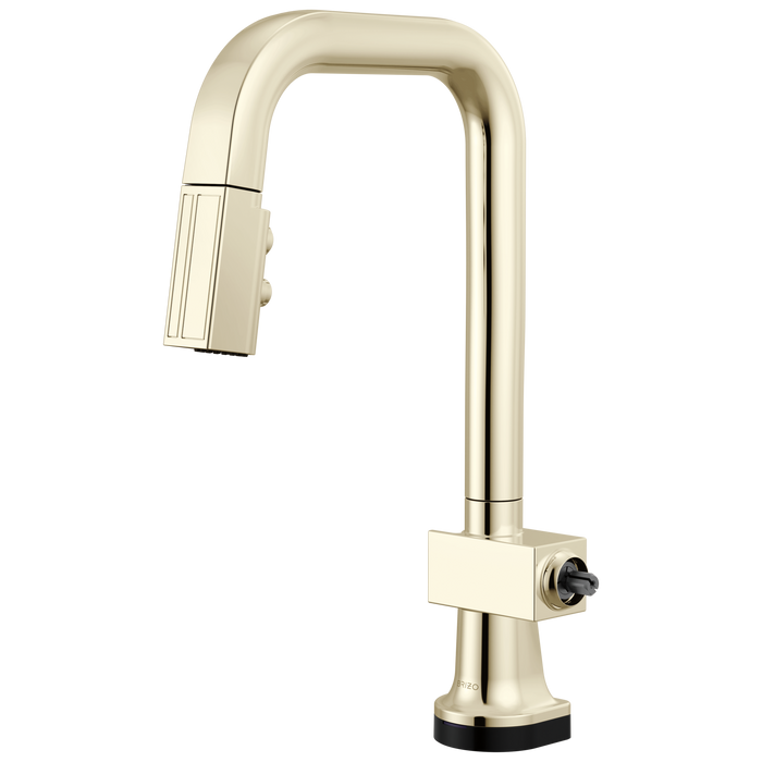 Brizo Frank Lloyd Wright 64923LF SmartTouch Pull-Down Prep Faucet with Square Spout - Less Handle - Polished Nickel