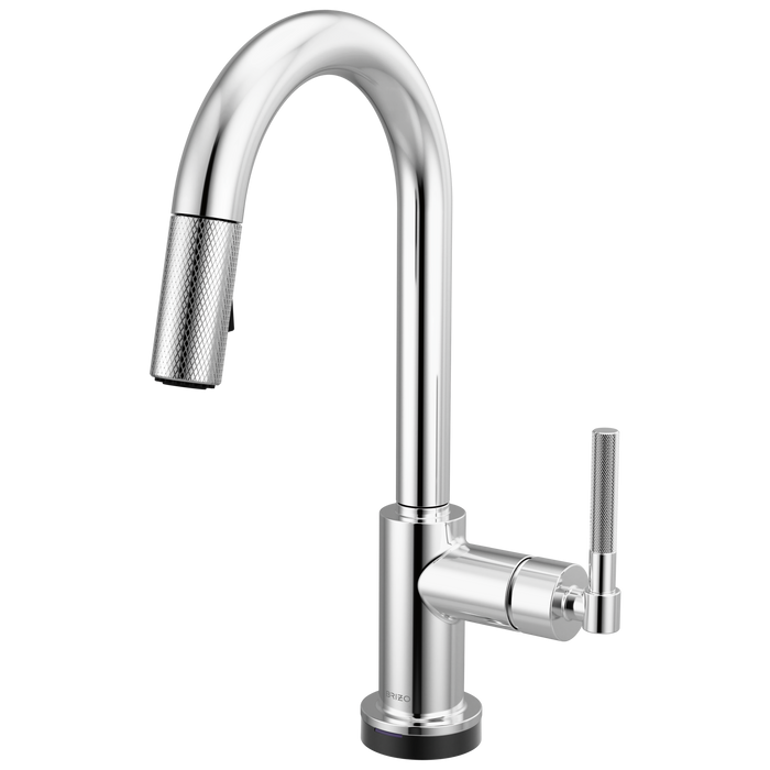 Brizo Litze 64943LF Smarttouch Pull-Down Prep Faucet with Arc Spout - Knurled Handle - Chrome