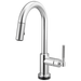 Brizo Litze 64943LF Smarttouch Pull-Down Prep Faucet with Arc Spout - Knurled Handle - Chrome
