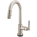 Brizo Litze 64943LF Smarttouch Pull-Down Prep Faucet with Arc Spout - Knurled Handle - Stainless