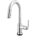 Brizo Litze 64944LF Smarttouch Pull-Down Prep Faucet with Arc Spout - Industrial Handle - Chrome
