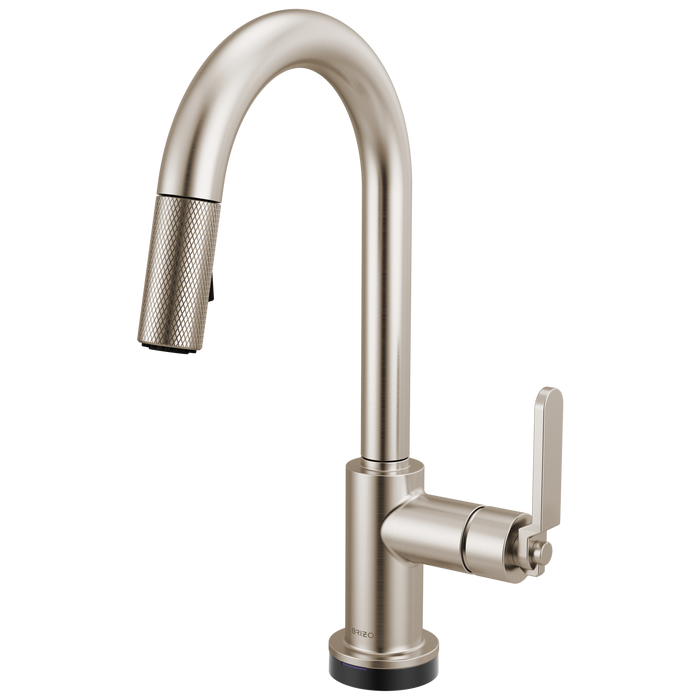 Brizo Litze 64944LF Smarttouch Pull-Down Prep Faucet with Arc Spout - Industrial Handle - Stainless