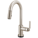 Brizo Litze 64944LF Smarttouch Pull-Down Prep Faucet with Arc Spout - Industrial Handle - Stainless