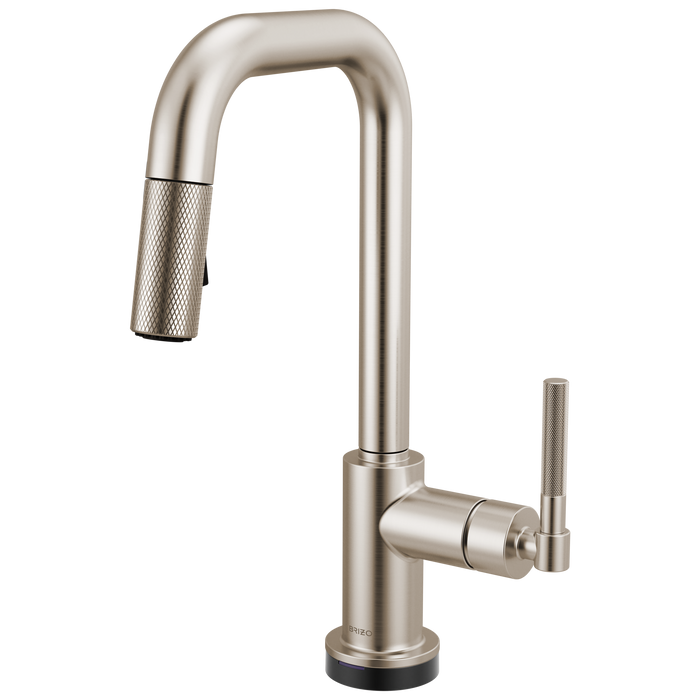 Brizo Litze 64953LF Smarttouch Pull-Down Prep Faucet with Square Spout - Knurled Handle - Stainless