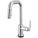 Brizo Litze 64954LF Smarttouch Pull-Down Prep Faucet with Square Spout - Industrial Handle - Chrome