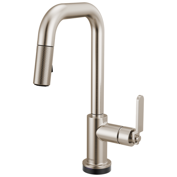 Brizo Litze 64954LF Smarttouch Pull-Down Prep Faucet with Square Spout - Industrial Handle - Stainless