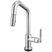 Brizo Litze 64963LF Smarttouch Pull-Down Prep Faucet with Angle Spout - Knurled Handle - Chrome