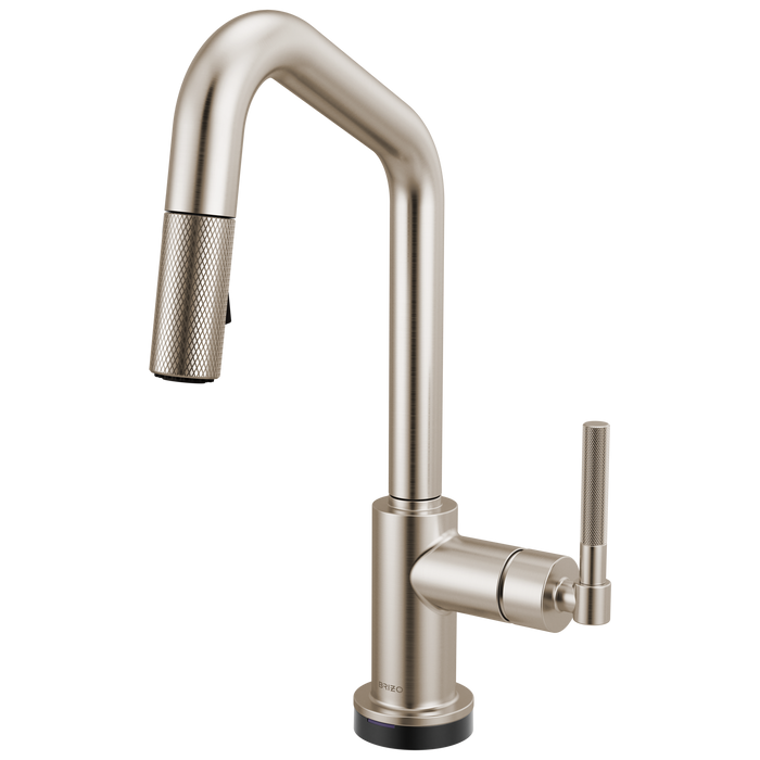 Brizo Litze 64963LF Smarttouch Pull-Down Prep Faucet with Angle Spout - Knurled Handle - Stainless