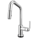 Brizo Litze 64964LF Smarttouch Pull-Down Prep Faucet with Angle Spout - Industrial Handle - Chrome