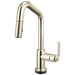 Brizo Litze 64964LF Smarttouch Pull-Down Prep Faucet with Angle Spout - Industrial Handle - Polished Nickel