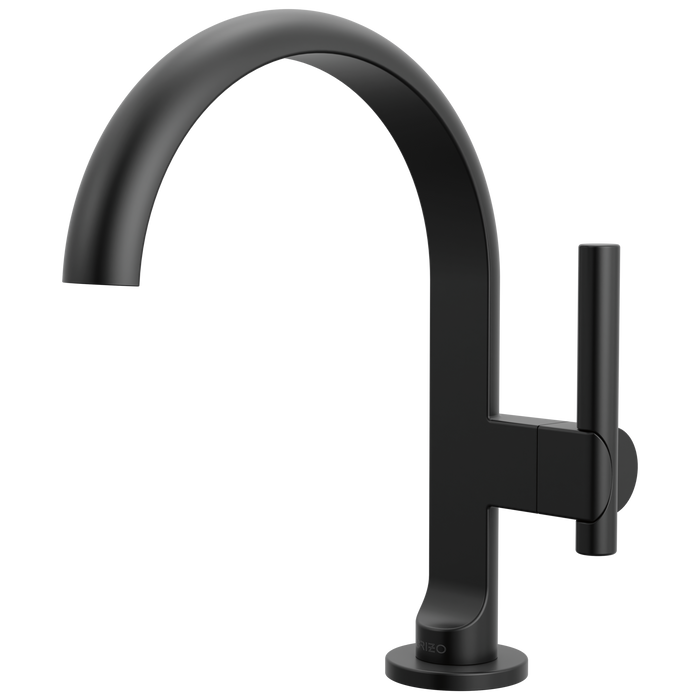 Brizo Roccesco 650110LF Single-Handle Lavatory Faucet with Arc Spout - Matte Black