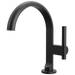 Brizo Roccesco 650110LF Single-Handle Lavatory Faucet with Arc Spout - Matte Black