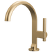 Brizo Roccesco 650110LF Single-Handle Lavatory Faucet with Arc Spout - Luxe Gold