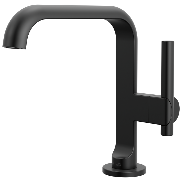Brizo Roccesco 650111LF Single-Handle Lavatory Faucet with Square Spout - Matte Black