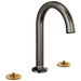 Brizo Kintsu: Widespread Lavatory Faucet with Arc Spout - Less Handles 1.5 GPM