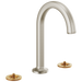 Brizo Kintsu: Widespread Lavatory Faucet with Arc Spout - Less Handles 1.5 GPM