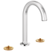 Brizo Kintsu: Widespread Lavatory Faucet with Arc Spout - Less Handles 1.5 GPM