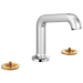 Brizo Kintsu: Widespread Lavatory Faucet with Angled Spout - Less Handles 1.5 GPM